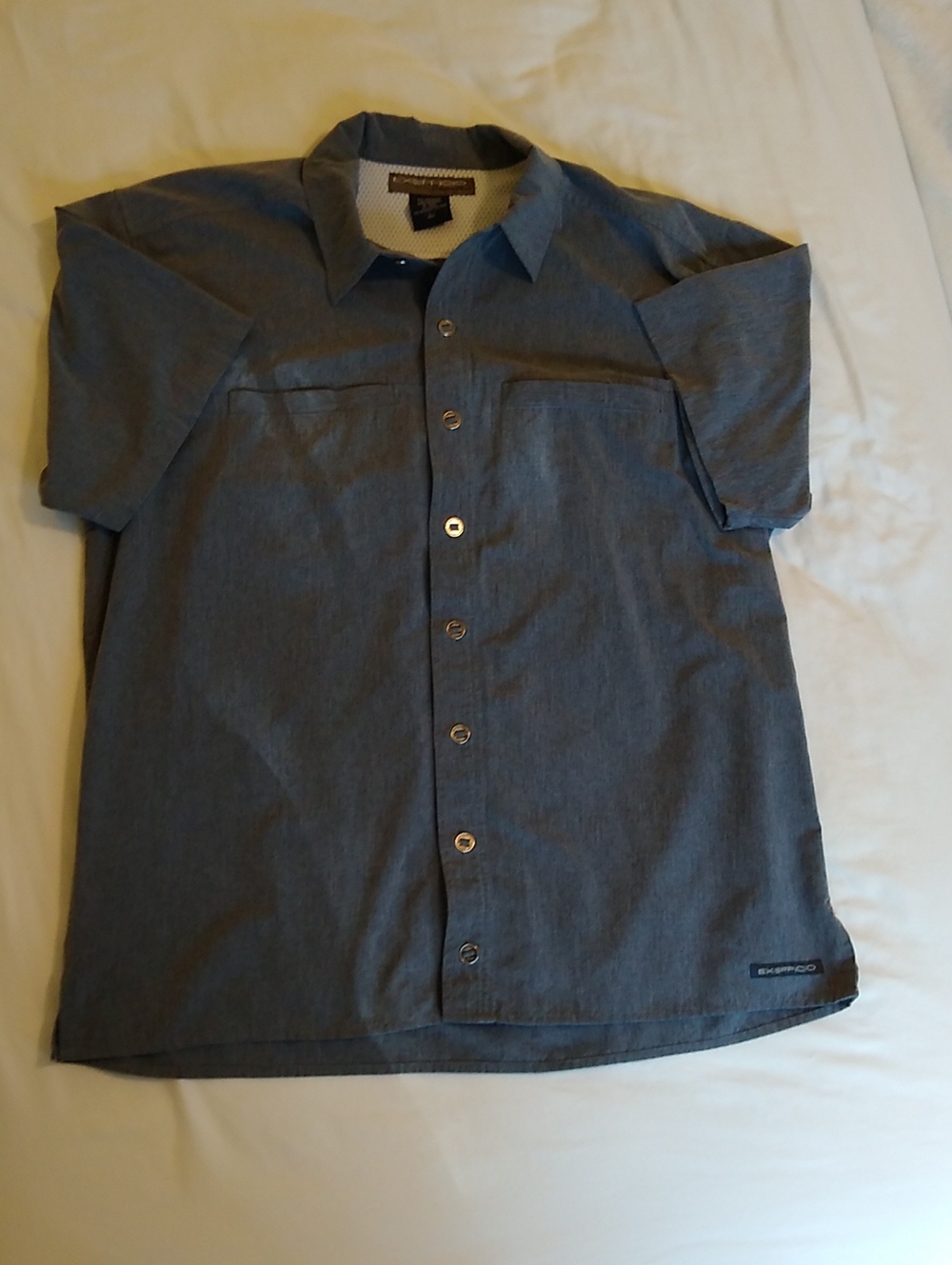 ExOfficio Men's Button-front Casual Short Sleeve Shirt, Size Large